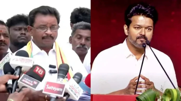 பெரம்பூர் தொகுதி வேட்பாளர் விஜய் தொடர்பான TVK சர்ச்சை