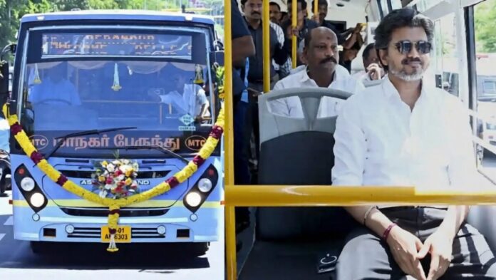 பஸ் சேவைகளைத் தொடங்கி வைக்கும் முதல்வர் விஜய்