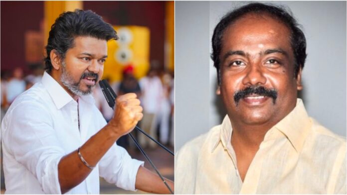 செய்தியாளர் சந்திப்பில் தவெக தலைவர் விஜய் குறித்து காரசாரமாக விமர்சிக்கும் மருது அழகுராஜ்