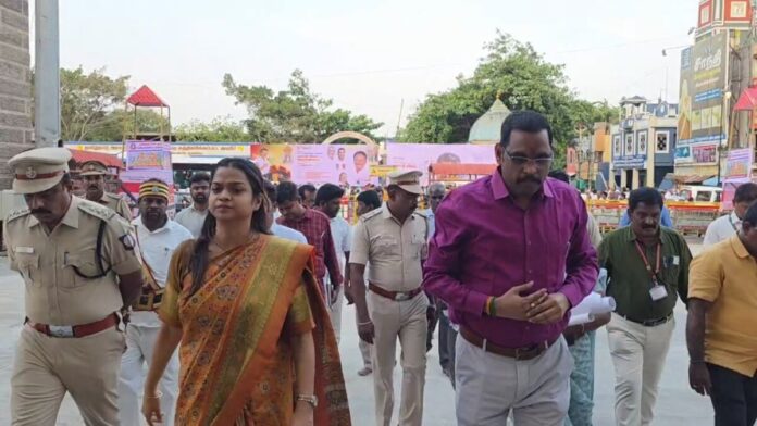 திருவண்ணாமலை தரிசன ஏற்பாடுகள் ஆட்சியர் ஆய்வு
