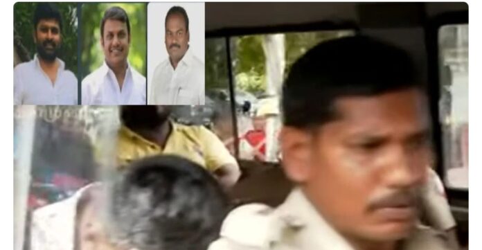 தவெக ஆட்சி கவிழ்ப்பு வழக்கில் கைது செய்யப்பட்ட 3 பேருக்கு நீதிமன்ற காவல்